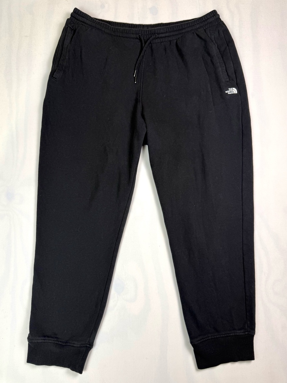 The North Face Men’s XL Black Fleece Jogger Sweatpants Drawstring Logo
